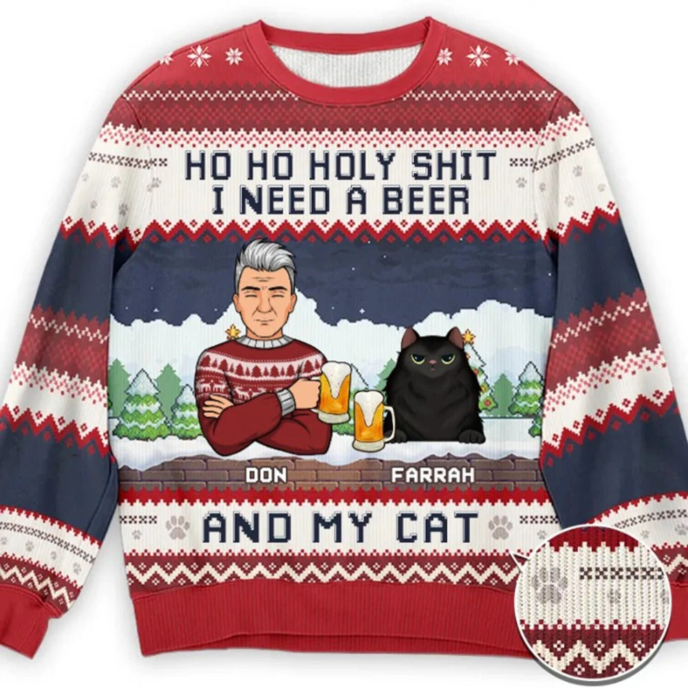 Lena® | Lightweight Christmas sweater with a crew neck
