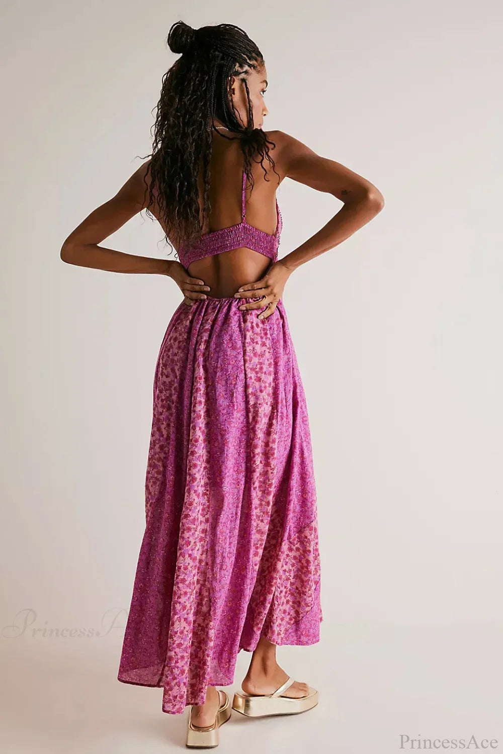 Fine Chiffon Floral Boho Dress