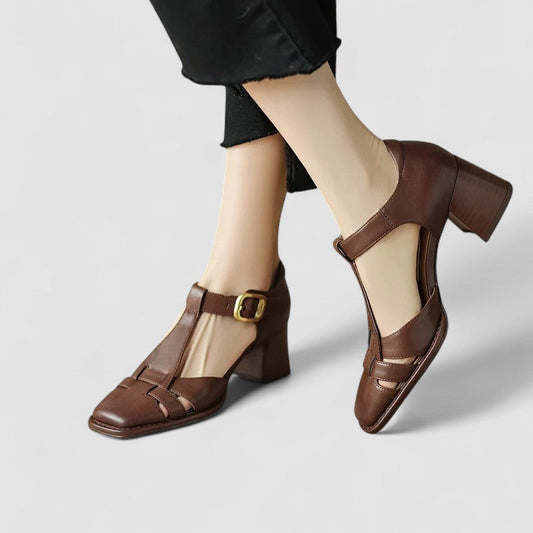 Krista | Orthopedic T-Strap Heels