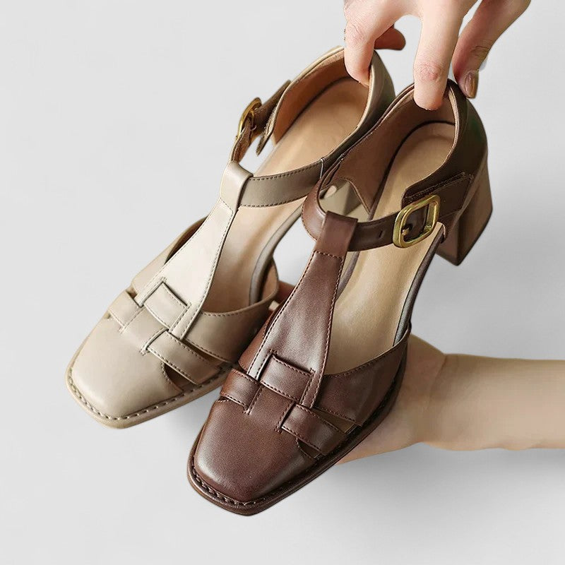 Krista | Orthopedic T-Strap Heels