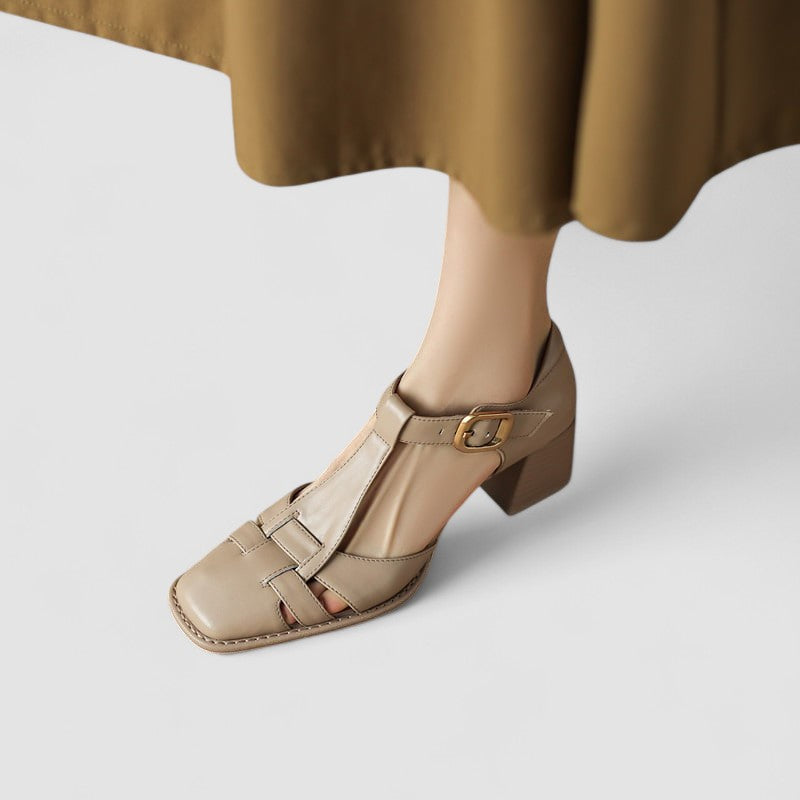 Krista | Orthopedic T-Strap Heels