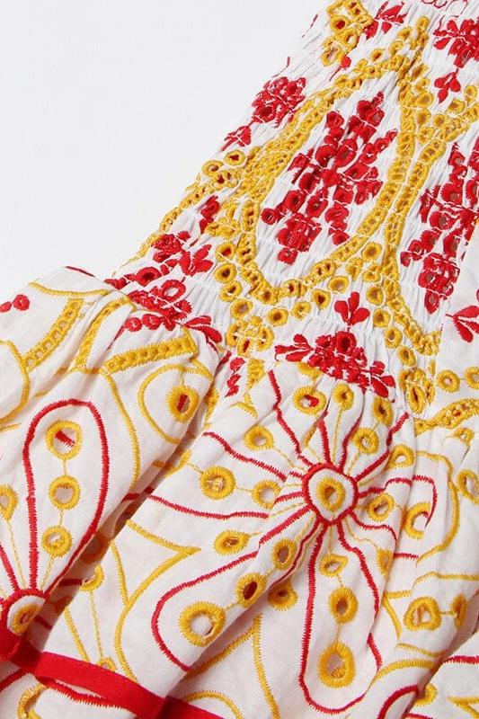 Jenni® | Off-The-Shoulder Mini Dress With Embroidery And Print