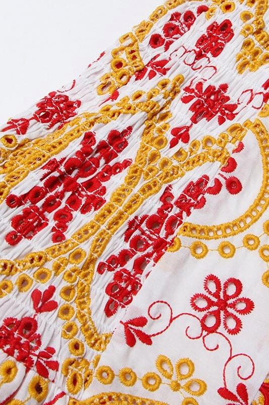 Jenni® | Off-The-Shoulder Mini Dress With Embroidery And Print