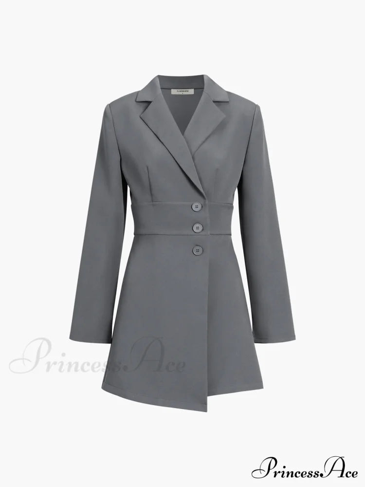 First Choice Blazer Trendy Long Sleeve Short Dress