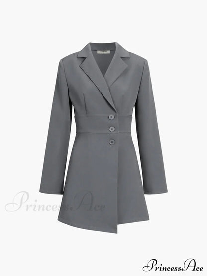 First Choice Blazer Trendy Long Sleeve Short Dress