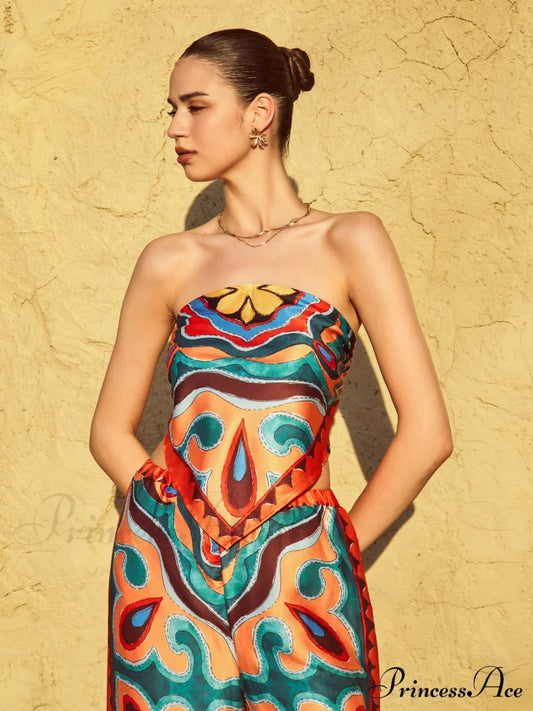 Flaming Passions Graceful Back Tie Top