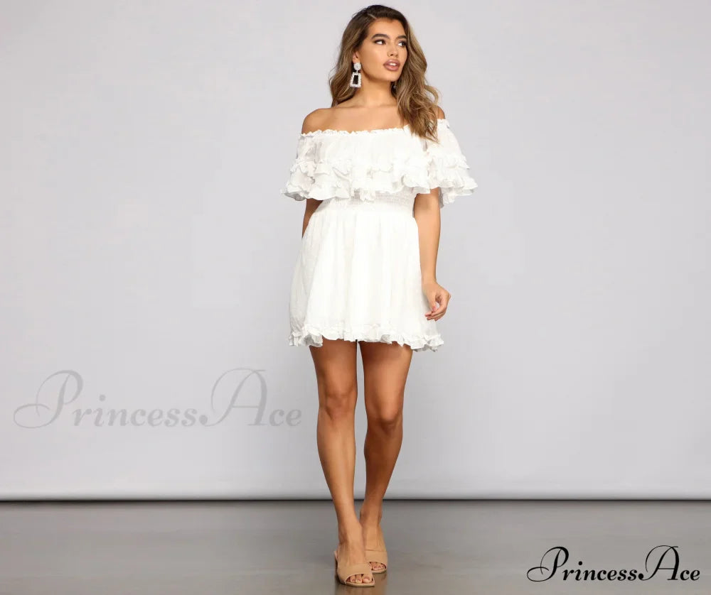 Flirty Vibes Stylish Linen Mini Dress