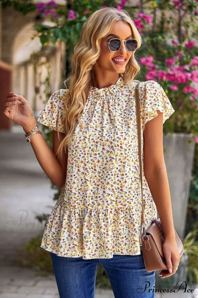 Floral Elegant Print Blouse