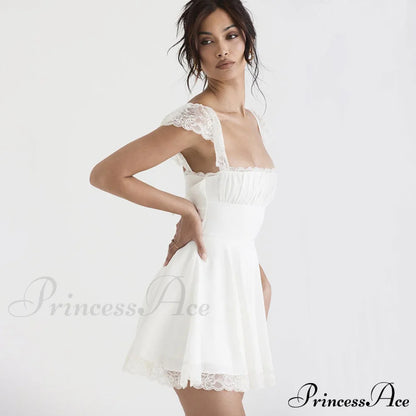 Floral Lace Panel Sleeveless Bodycon Classic Cocktail Midi Dress - Black