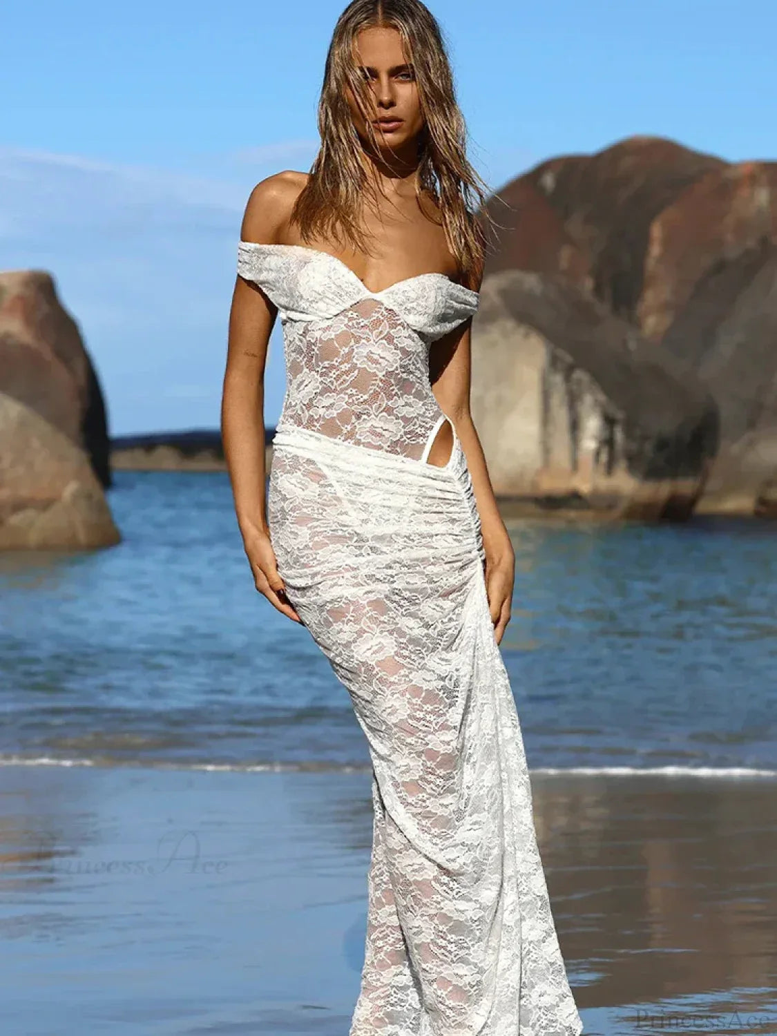 Floral Lace Skirt Suit Vacation Two Piece Set