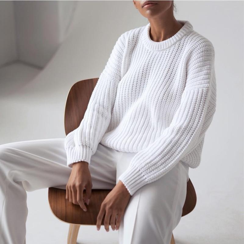 Adriana | Knitted loose autumn sweater for women