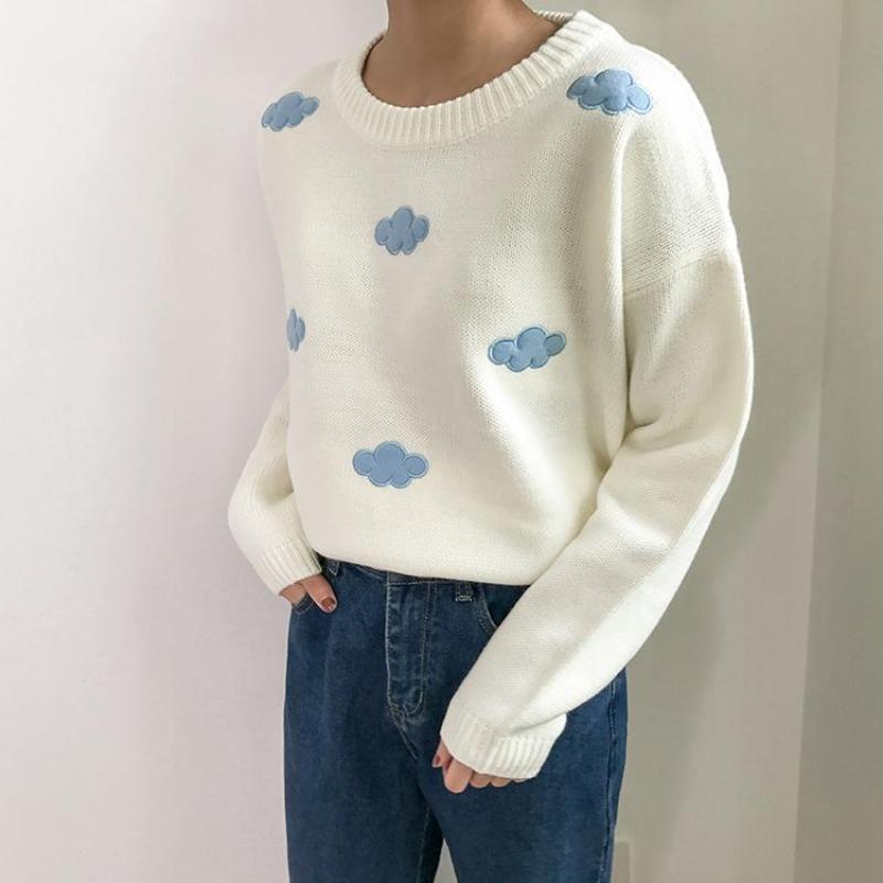 Eva | Women's long sleeve cloud sweater, casual style