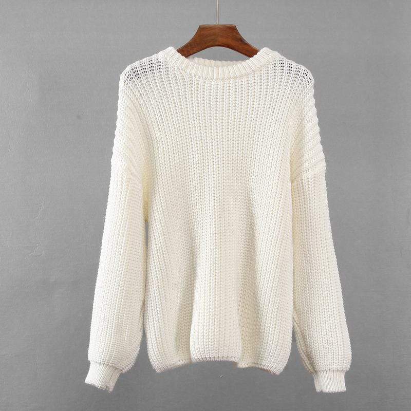 Adriana | Knitted loose autumn sweater for women