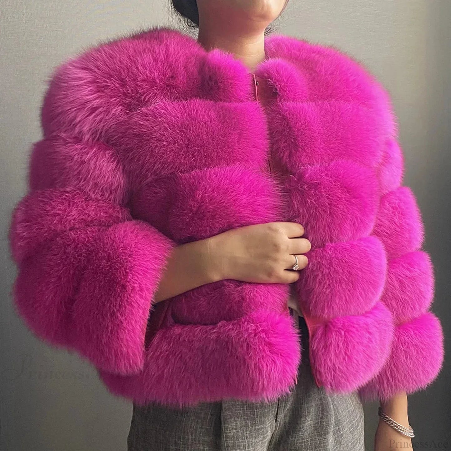 Fox Fur Winter Cold Weather Coat