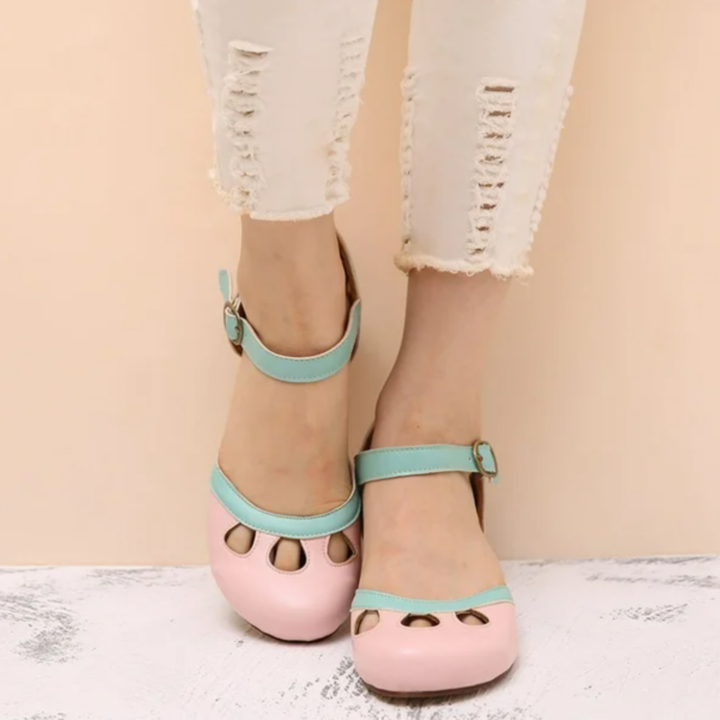 Casey | Orthopedic Ankle Strap Heels