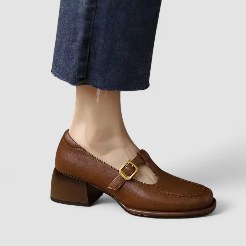 Mary | Orthopedic T-Strap Heels