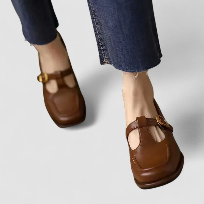 Mary | Orthopedic T-Strap Heels