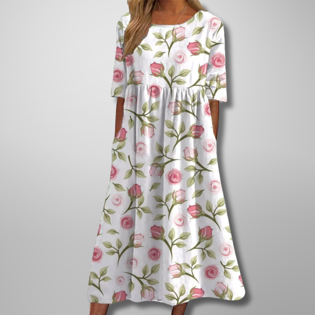 Gale | Women's Floral Empire Waist Maxi Dress