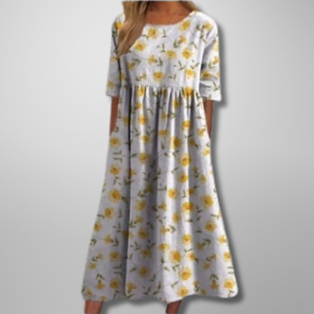 Gale | Women's Floral Empire Waist Maxi Dress