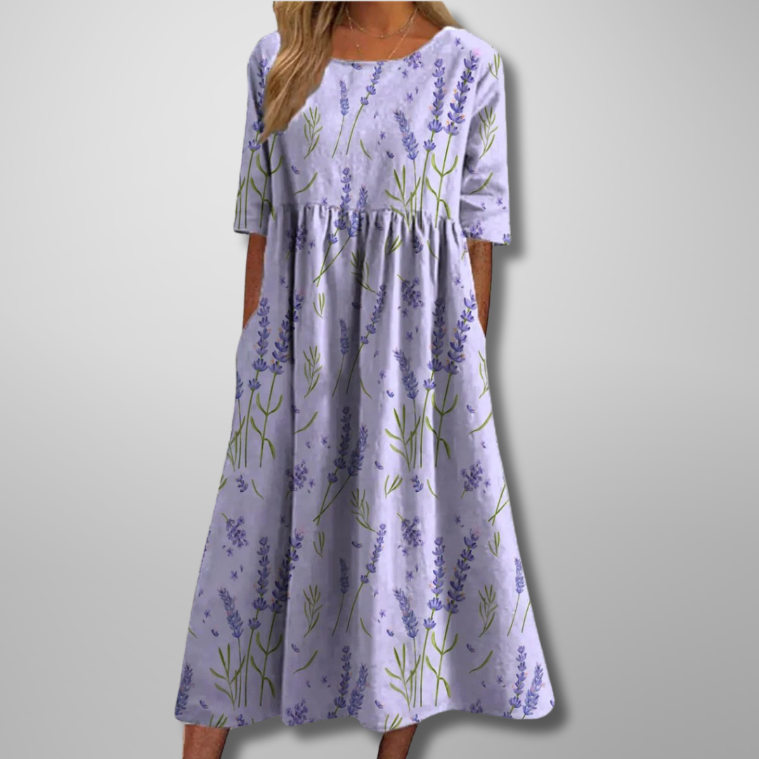Gale | Women's Floral Empire Waist Maxi Dress