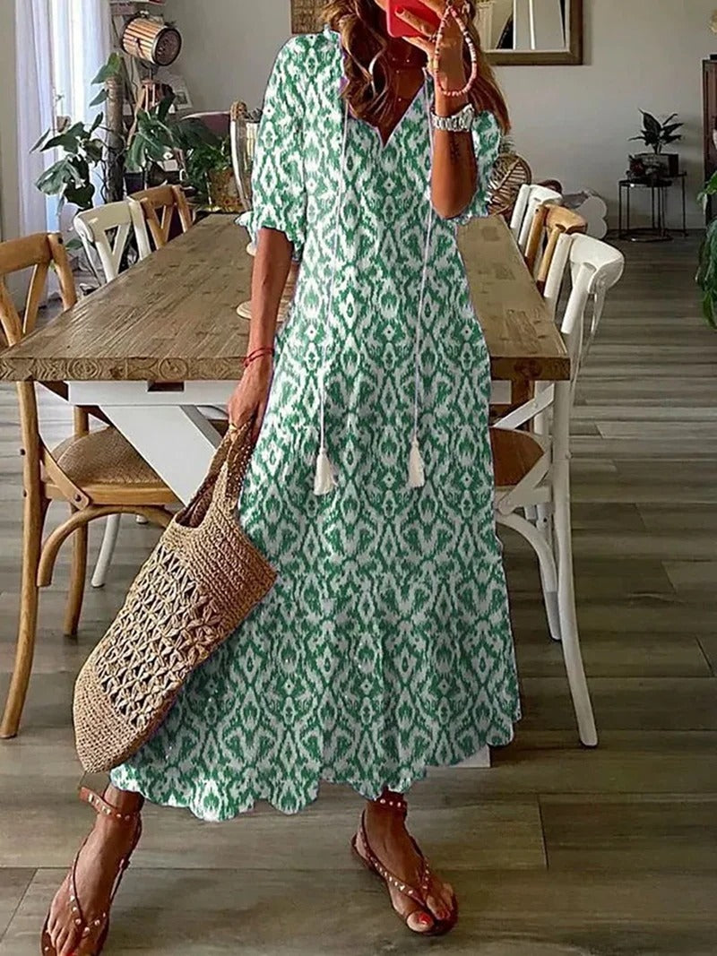 Gale | Women's V-Neck Midi Dress