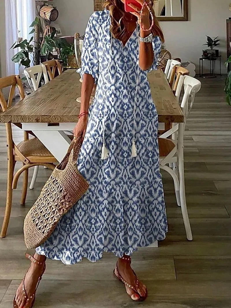 Gale | Women's V-Neck Midi Dress