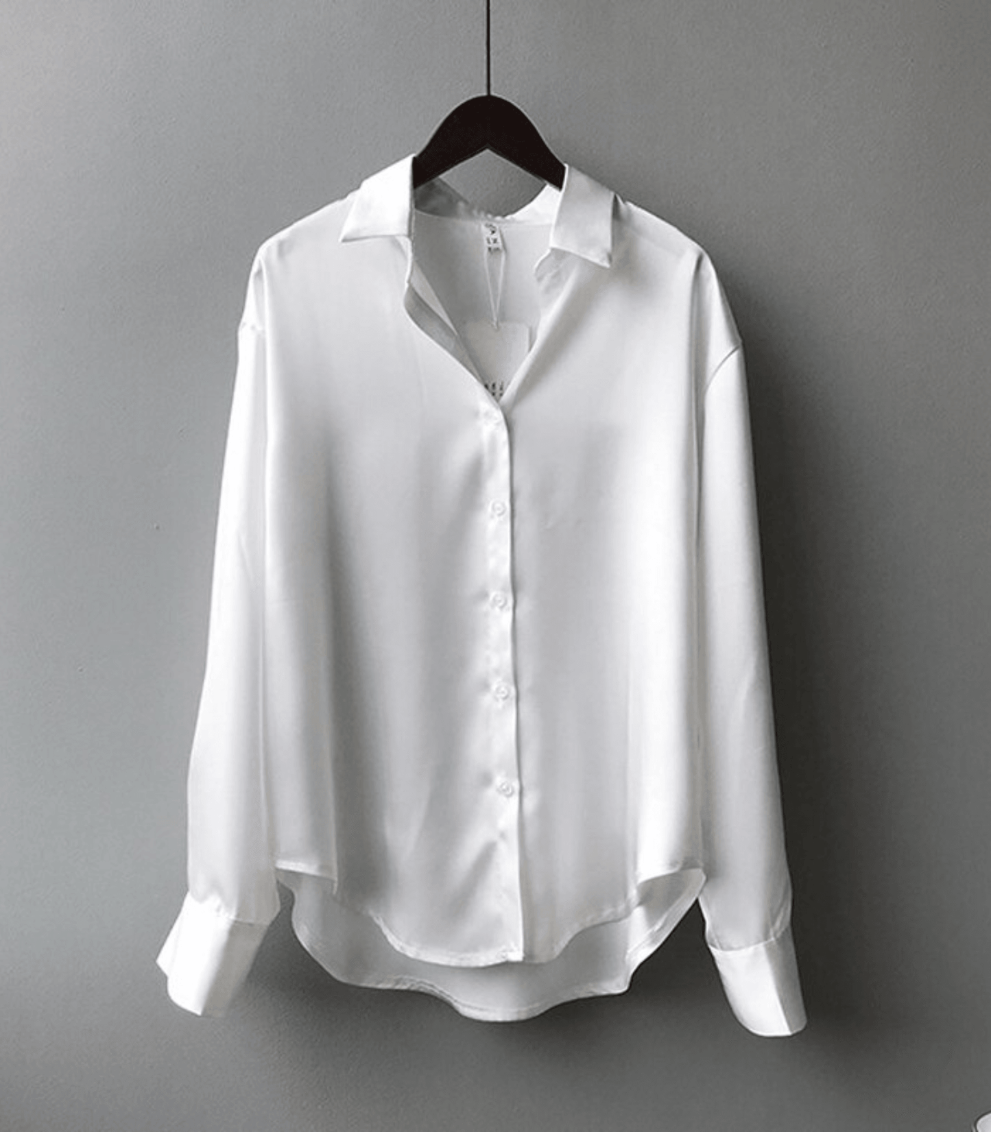 Buana® | Buttoned Satin Silk Blouse