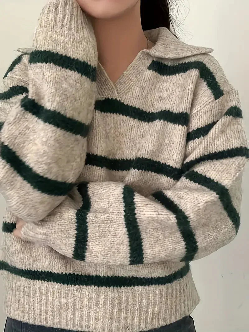 Octavia | V-neck knitted sweater