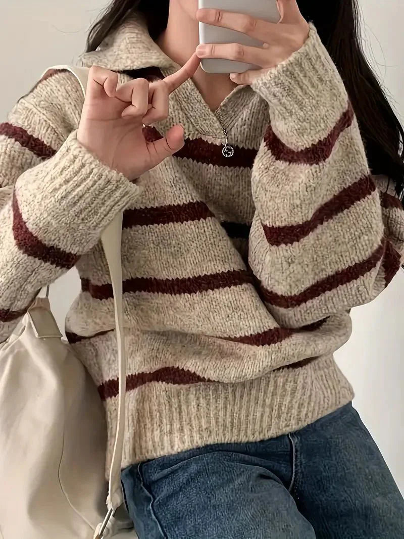 Octavia | V-neck knitted sweater