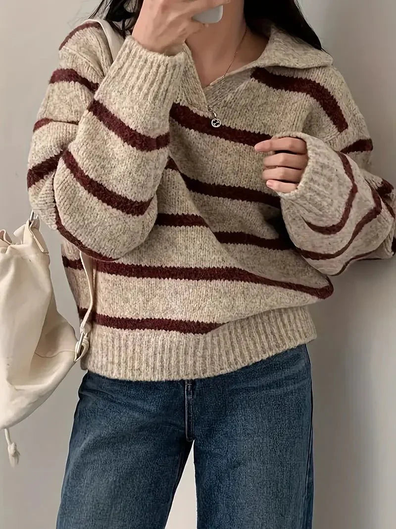 Octavia | V-neck knitted sweater