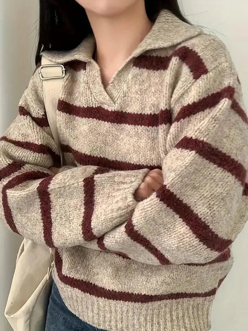 Octavia | V-neck knitted sweater