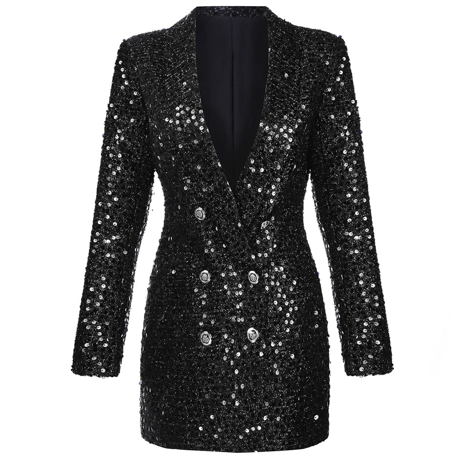 Gloria | Women's Sequin Blazer Mini Dress