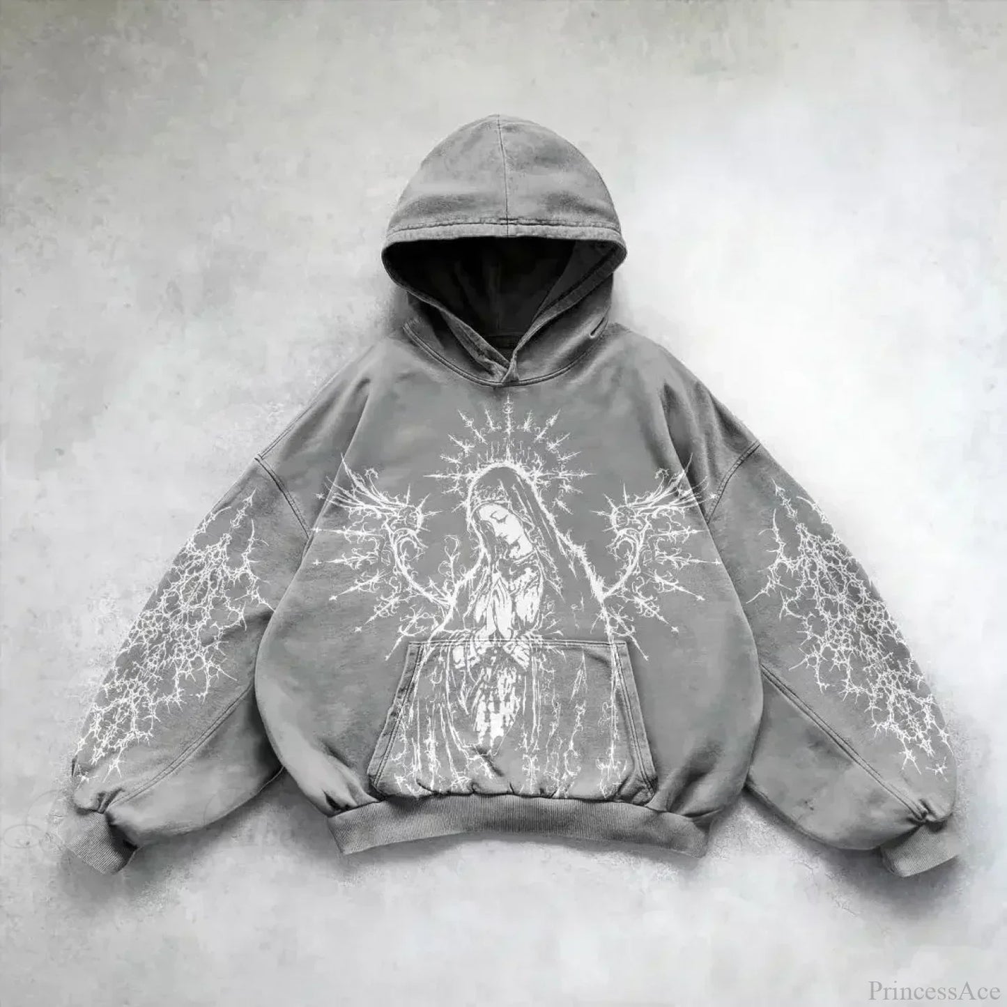 Goddess Pattern Print Hoodie