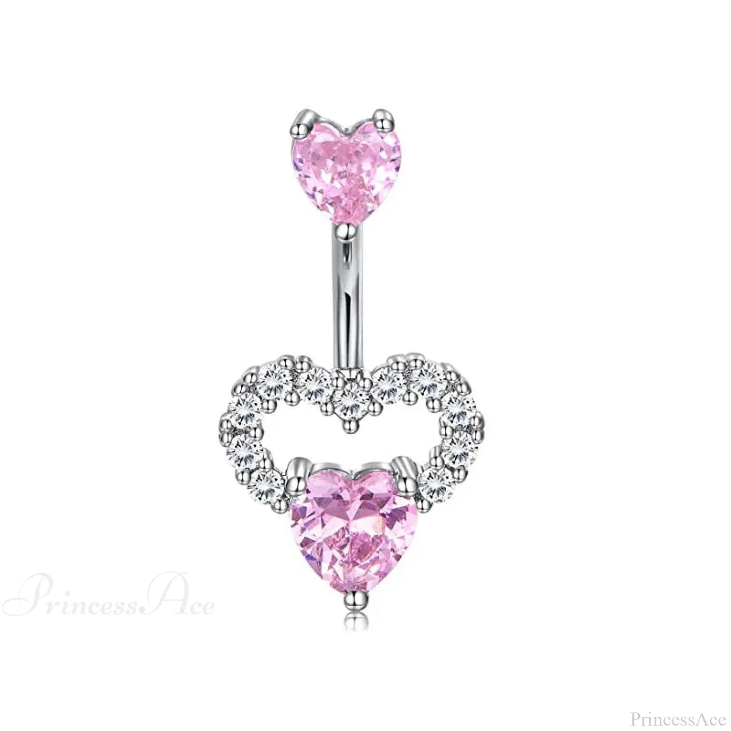 Gothic Heart Dangle Butterfly Belly Ring