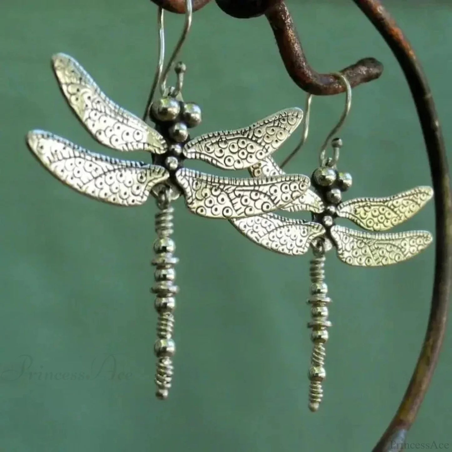 Halloween Dark Spider Amulet Stud Earring