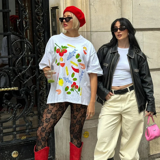 Harajuku Gothic Simple Icon Graphic T-shirt