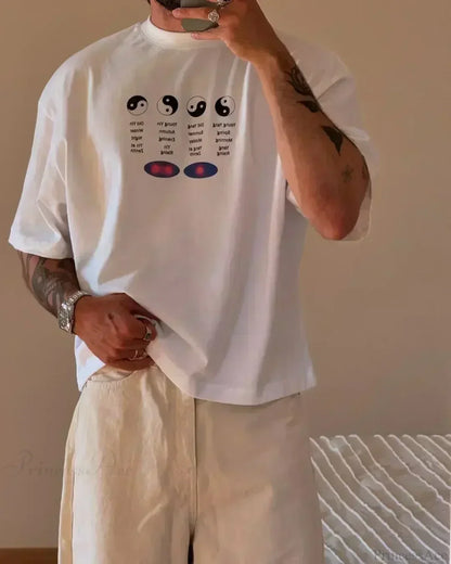 Harajuku Gothic Simple Icon Graphic T-shirt