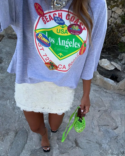 Harajuku Passionate Logo Graphic T-shirt