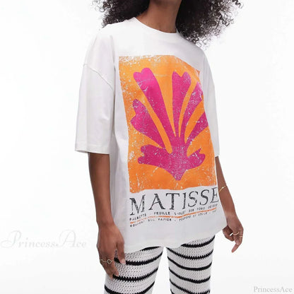 Harajuku Popular Flowers Graphic T-shirt