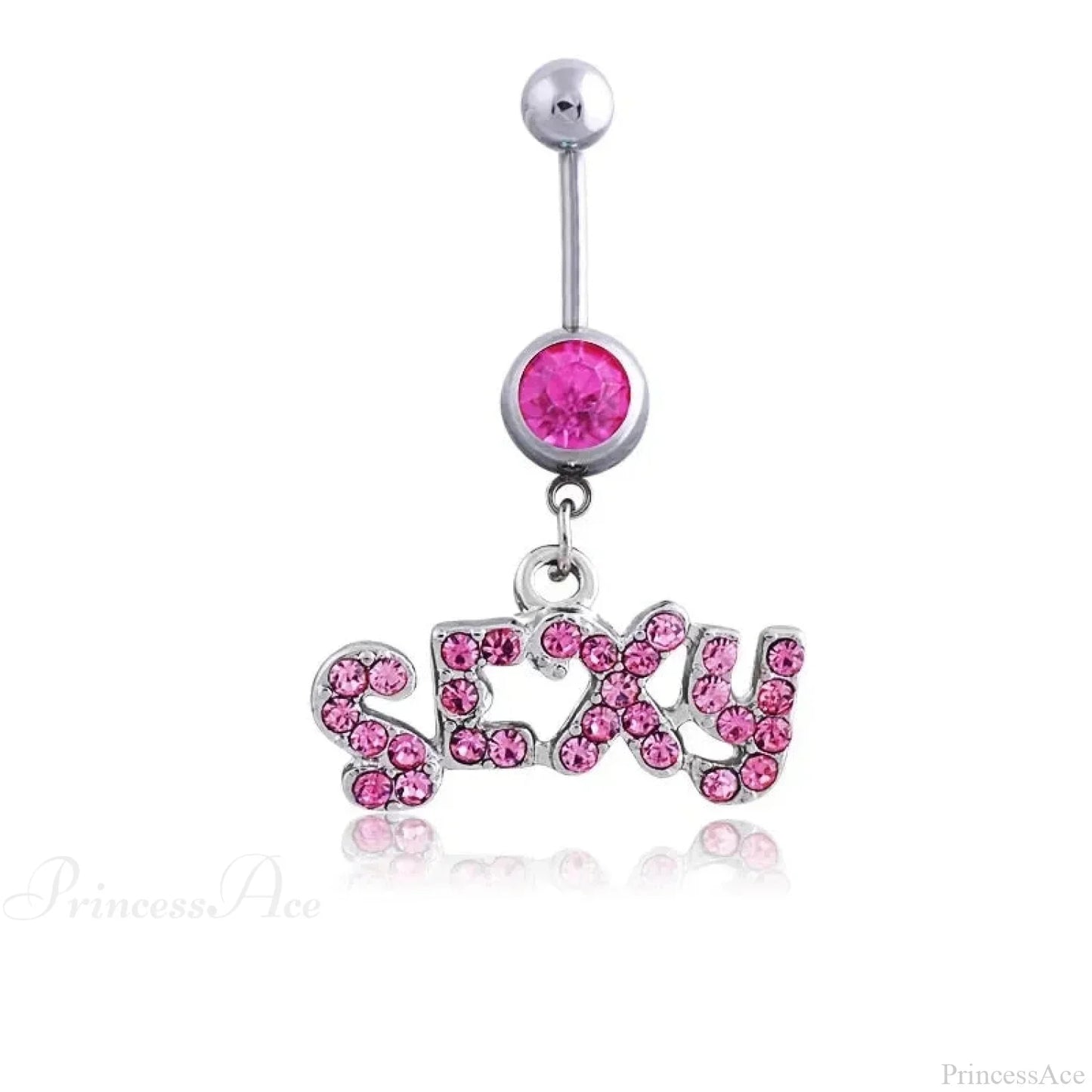 Heavenly Feathers Rose Dark Belly Ring