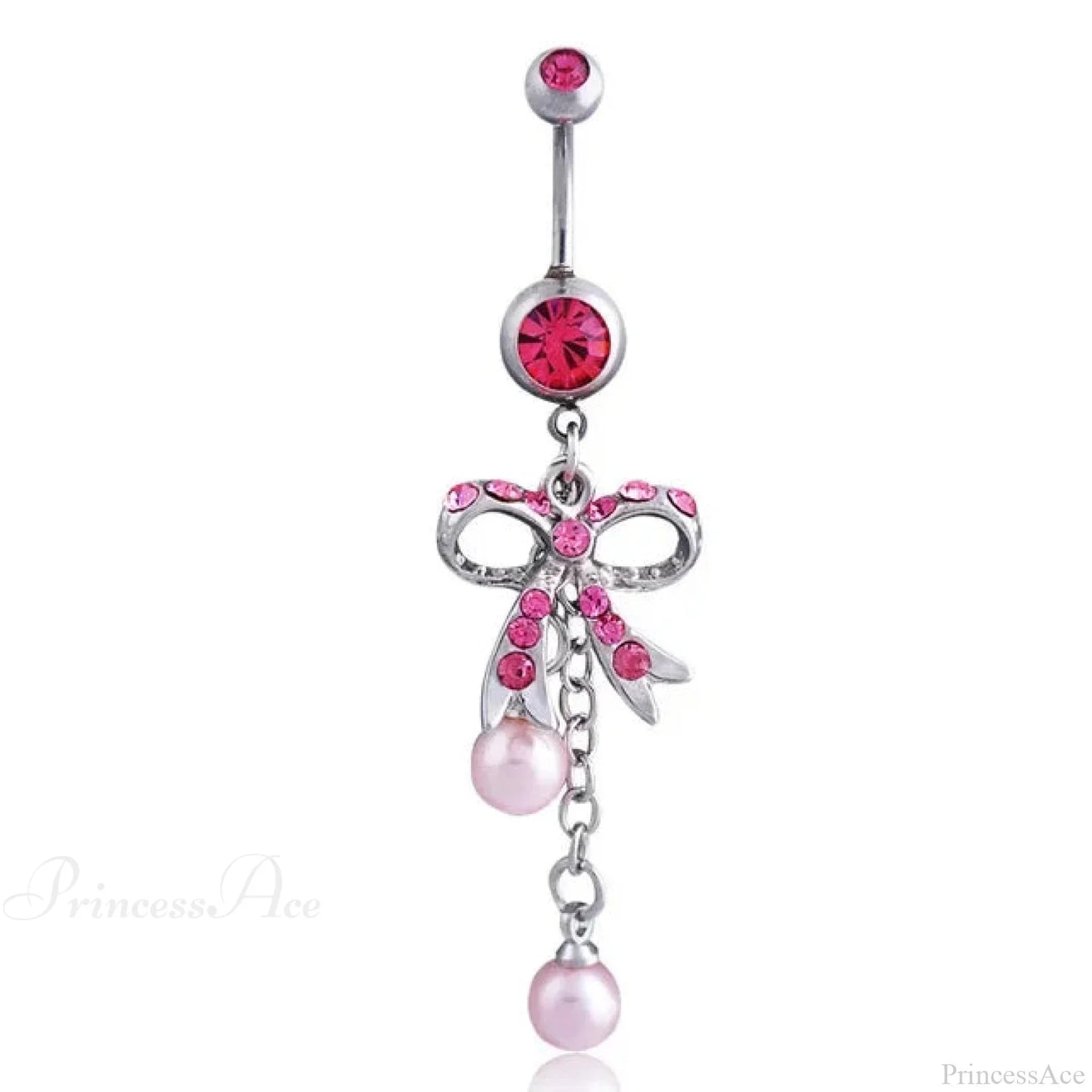 Heavenly Feathers Rose Dark Belly Ring