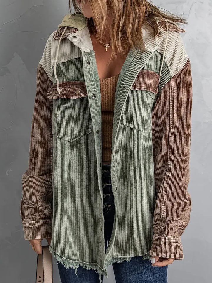 Pilar | Women's hooded jacket with button placket
