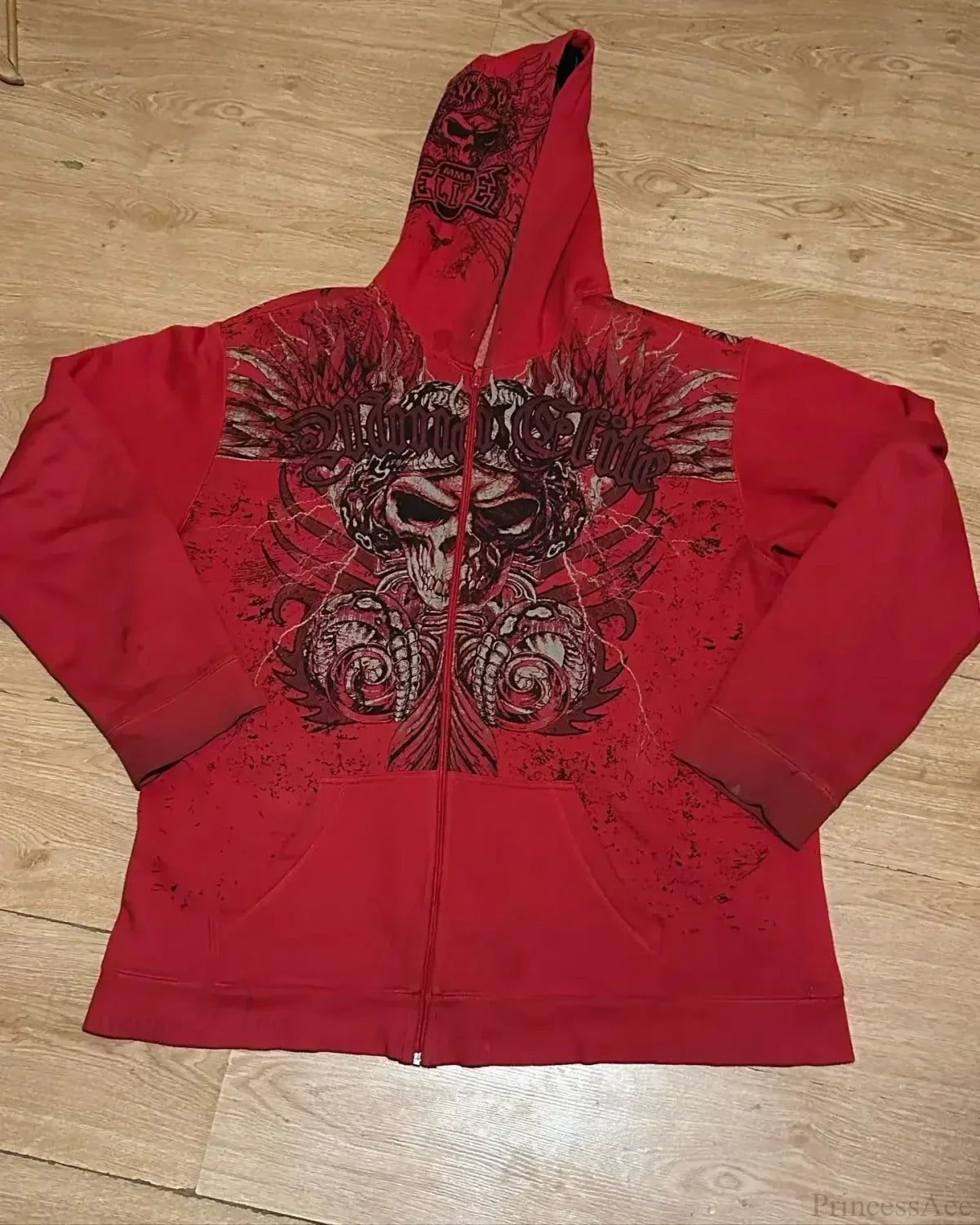 High-Quality Gothic Skull Print Hoodie