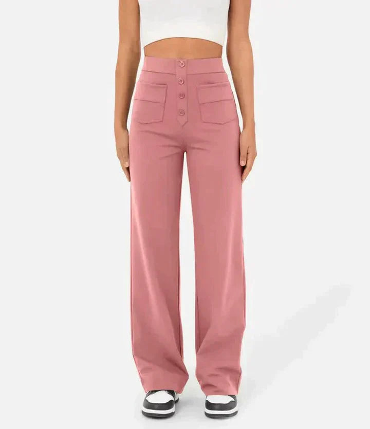 Victoria® | Women's high-waisted button-front pants