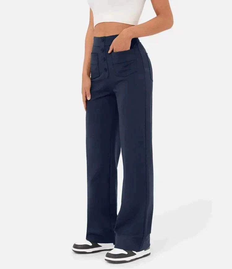 Victoria® | Women's high-waisted button-front pants