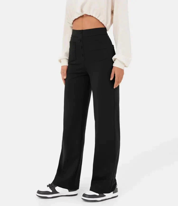 Victoria® | Women's high-waisted button-front pants