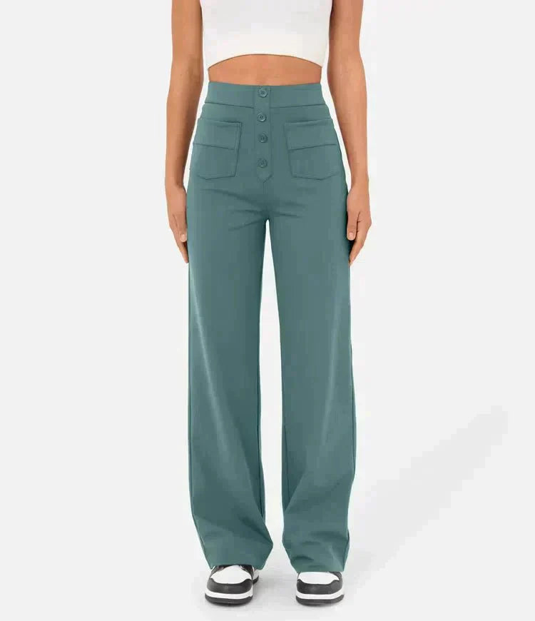 Victoria® | Women's high-waisted button-front pants