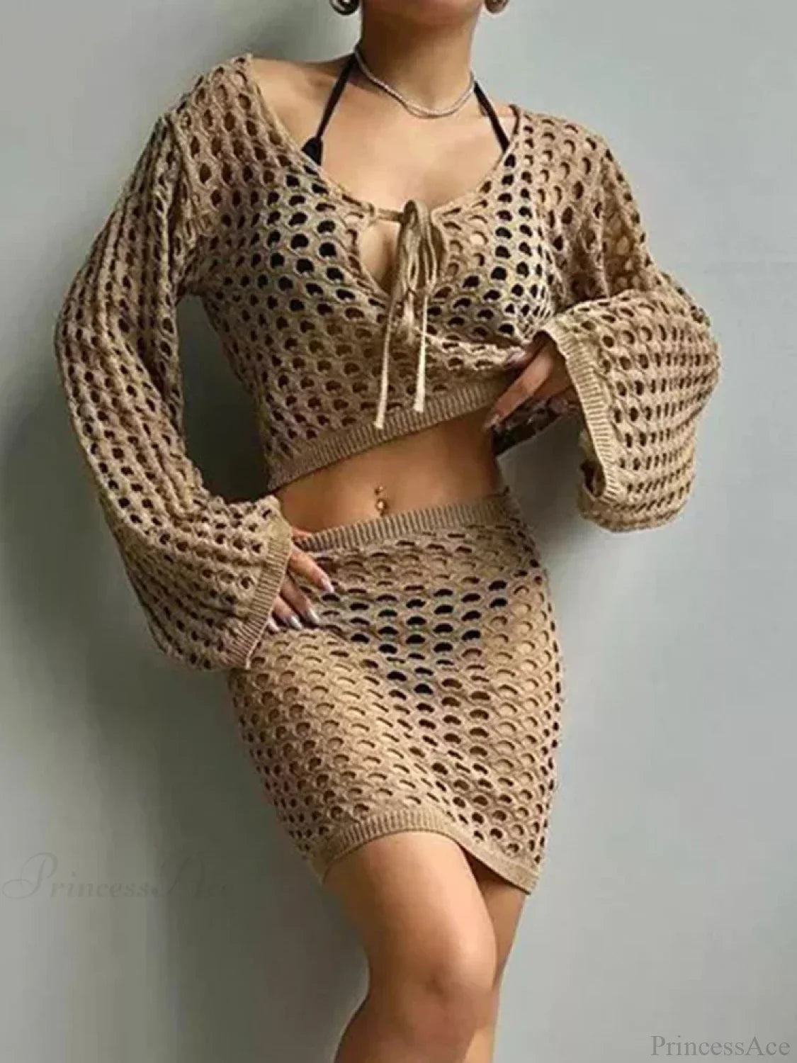 Hollow Out Beach Wrap Bikini Cover Up