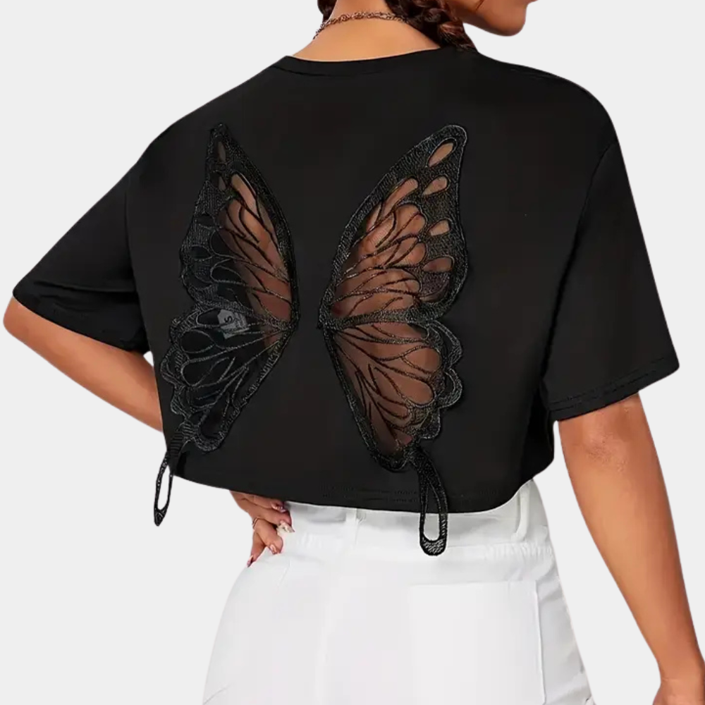 Rocio® | T-shirt court with imprimé papillon