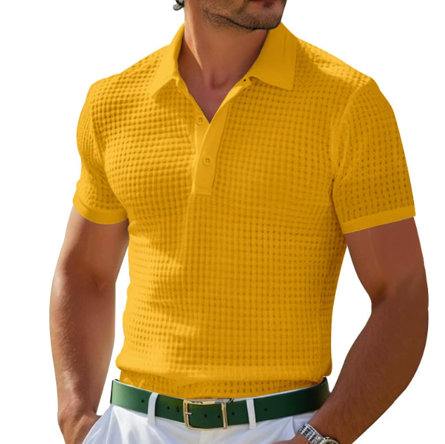 Derrick | Premium Knit Polo Shirt with Vintage Appeal